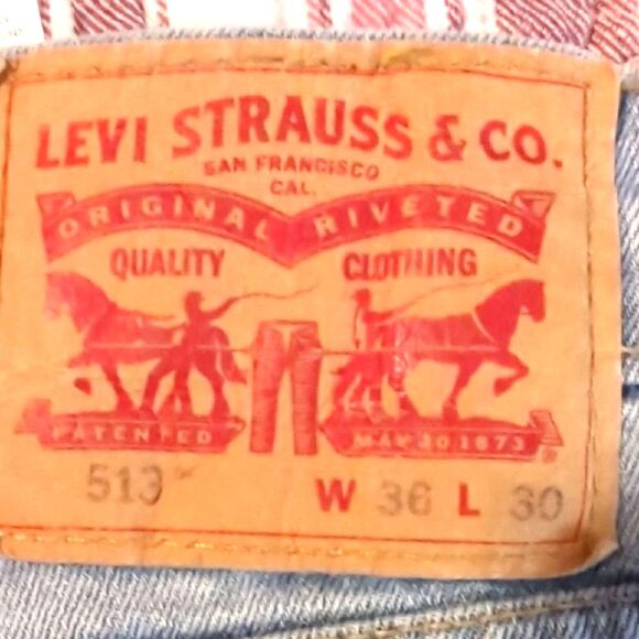 Levi’s 513 men’s jeans | slim straight light wash modern fit denim - Picture 2 of 3